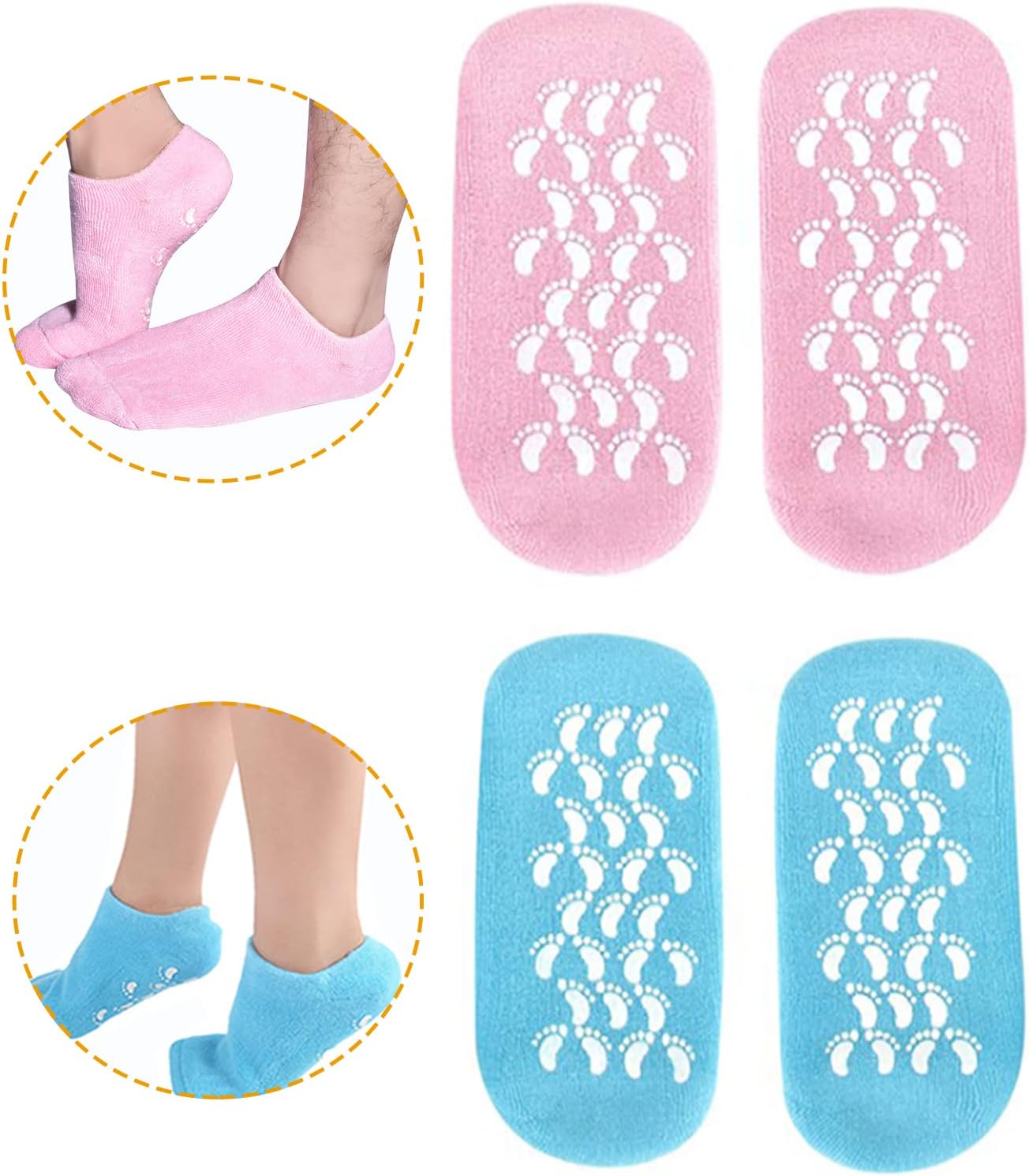 Spa gel socks (Anti Slip & Ease care for foot)