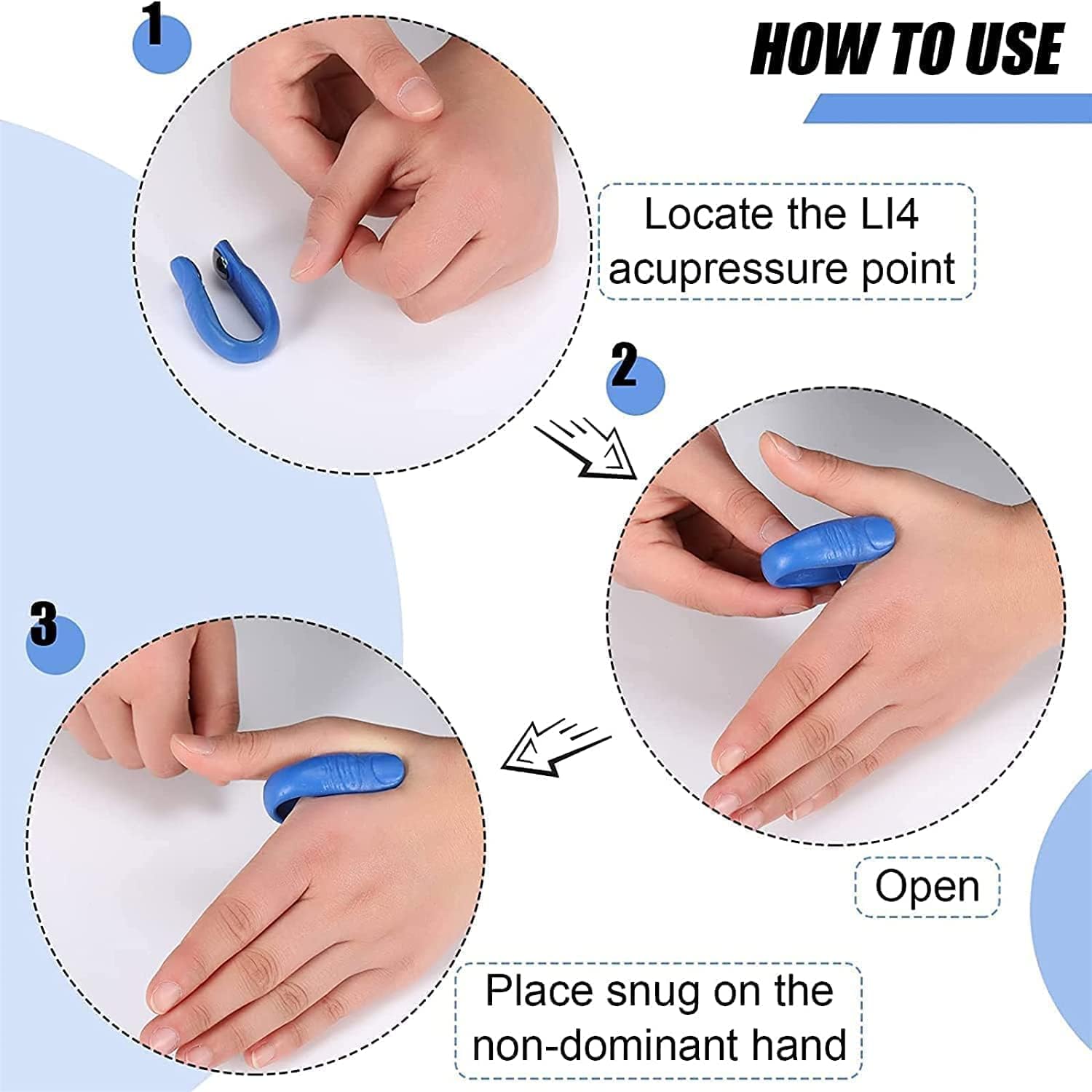Sugar Acupressure LI-4 Magnetic Clip